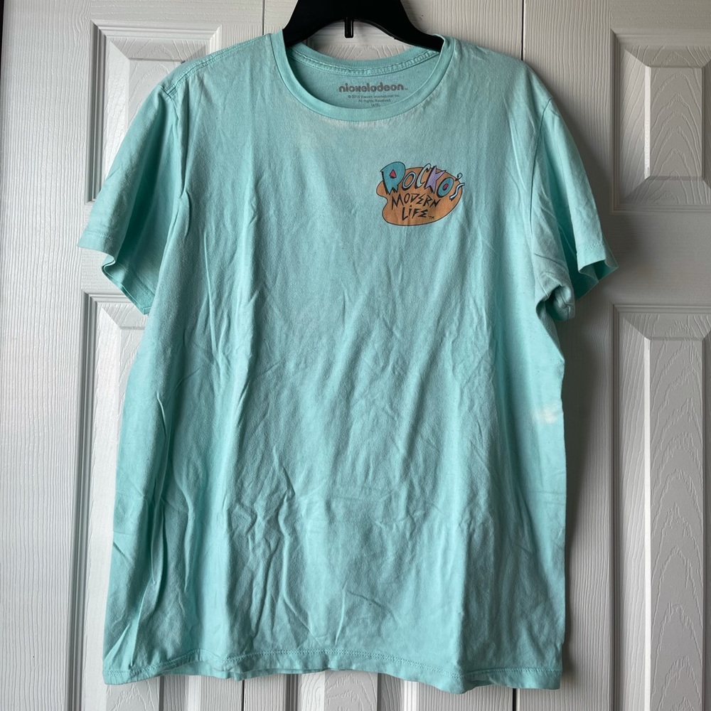 Light Aqua Nickelodeon 'Rocko's Modern Life' Short Sleeve Tee